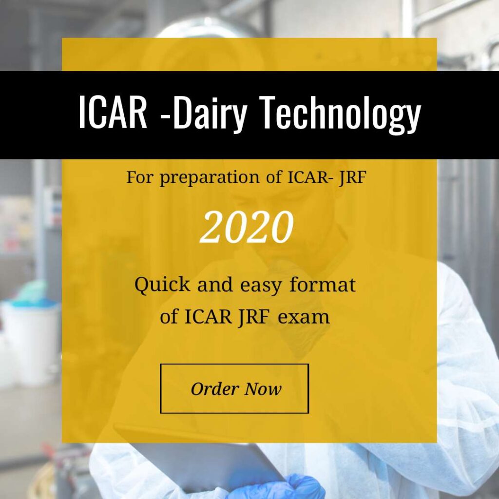 ICAR Dairy Technology 2020