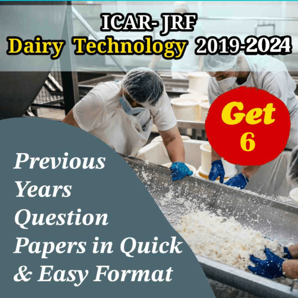 ICAR AIEEA Post Graduate Dairy Technology Combo Set of Previous 6-Years Simplified Question Papers