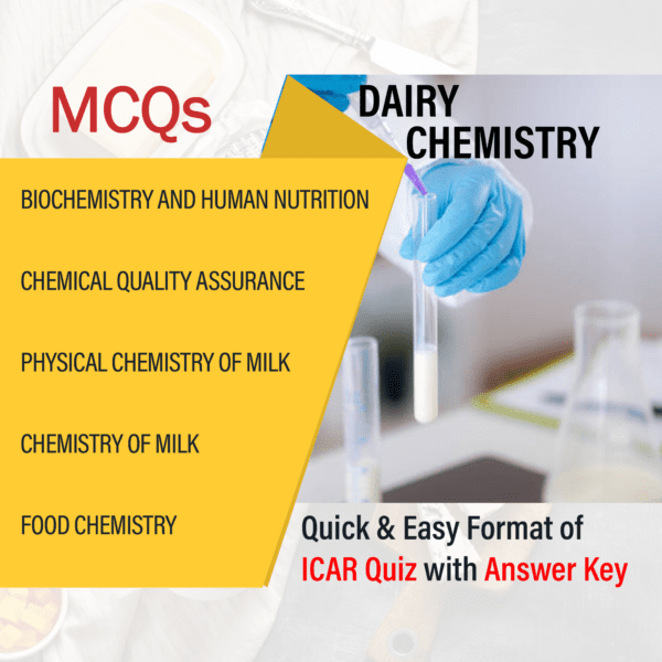 ICAR eCourse Dairy Chemistry MCQs