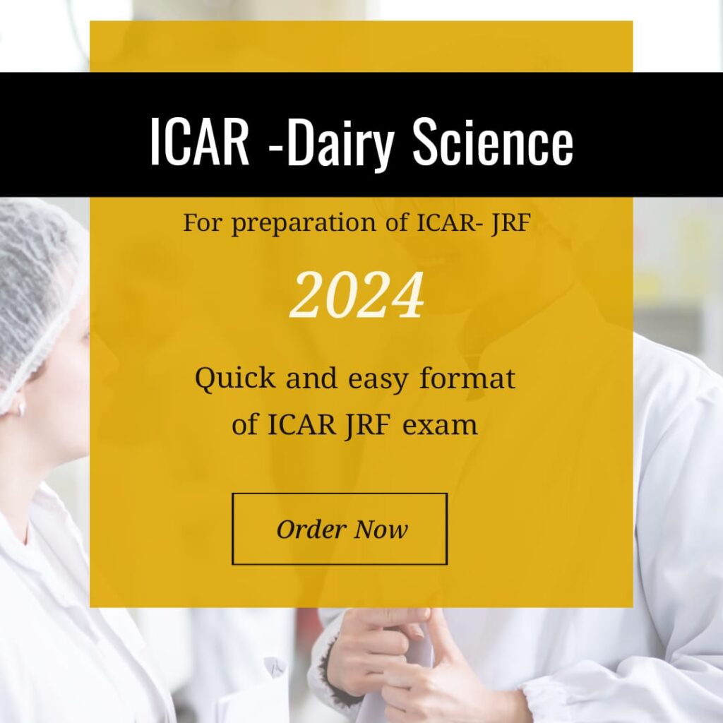 ICAR-AIEEA PG Dairy Science 2024 Simplified Question paper