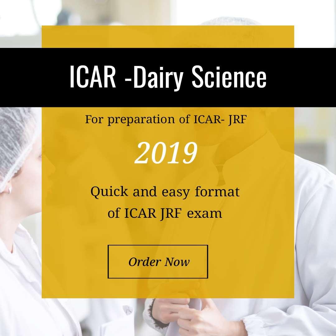 ICAR-AIEEA PG Dairy Science 2019 Simplified Question Paper