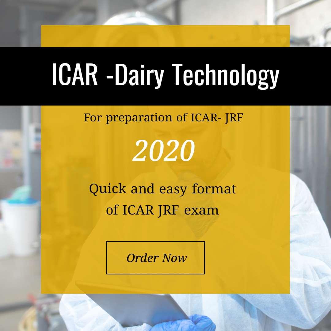 ICAR Dairy Technology 2020